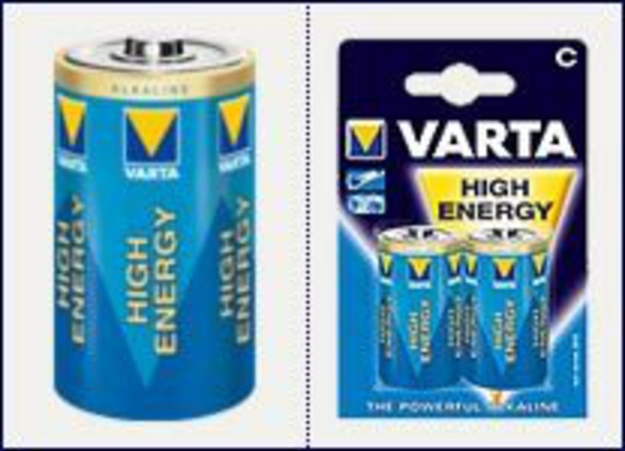 Varta High Energy Alkaline Battery C x 2 per pack image 0